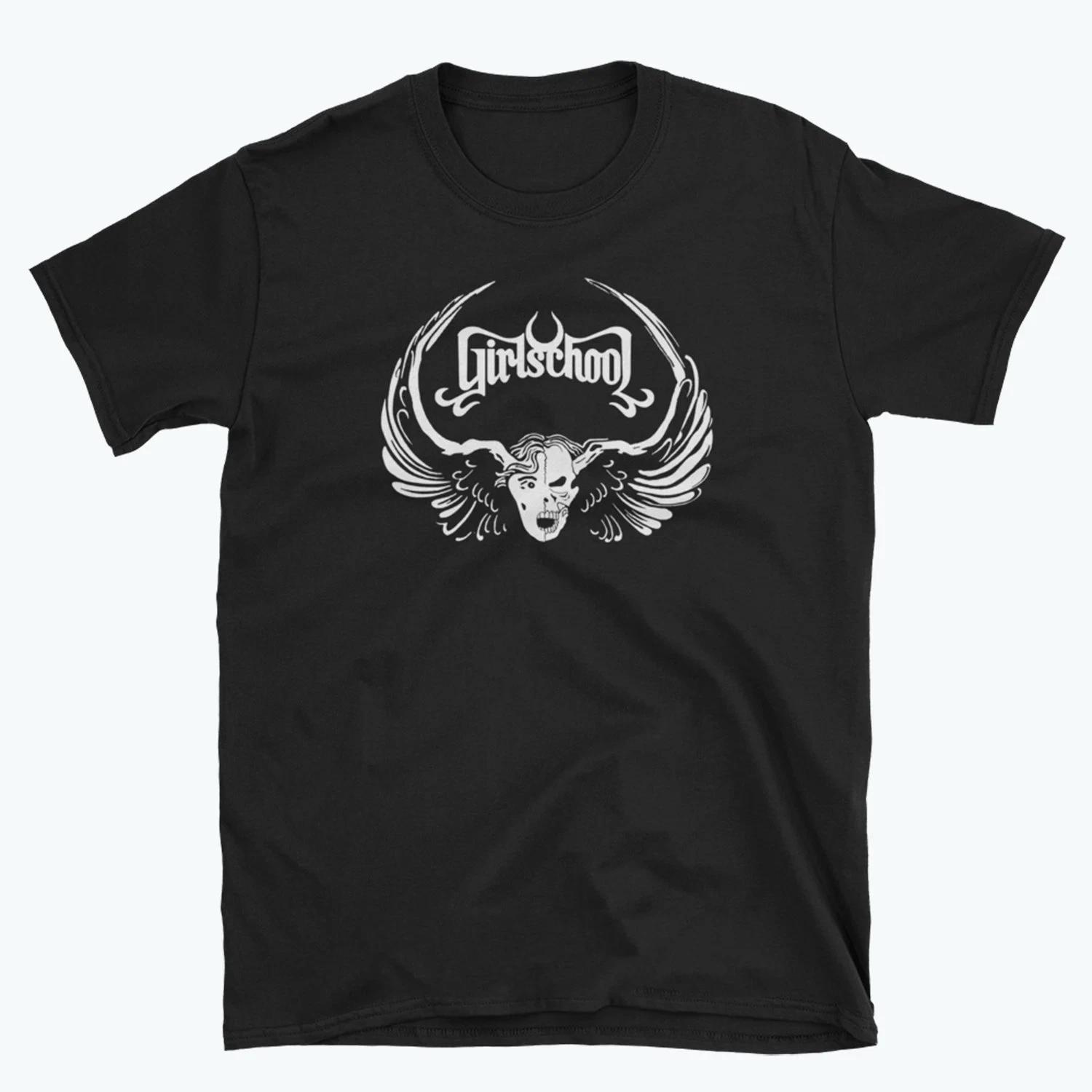 GIRLSCHOOL Collection Cotton Band Gift For Fan S to 5XL T-shirt S