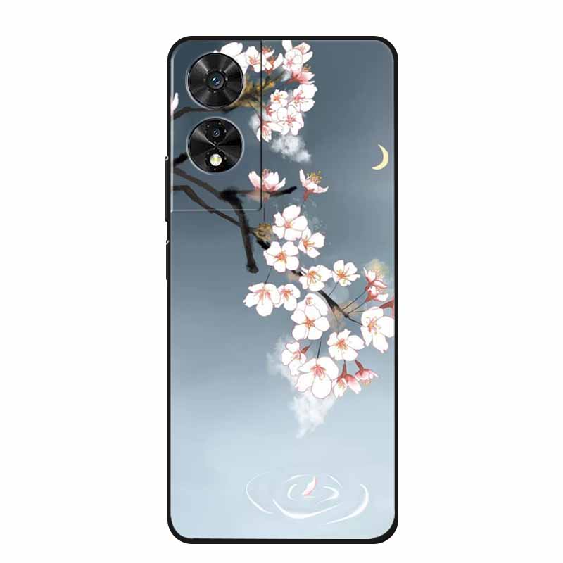Soft Forest Cover for TCL 505 Case TPU Flower Wolf Silicone Phone Cases for TCL505 Covers Shockproof Fashion Cute Printed Shell