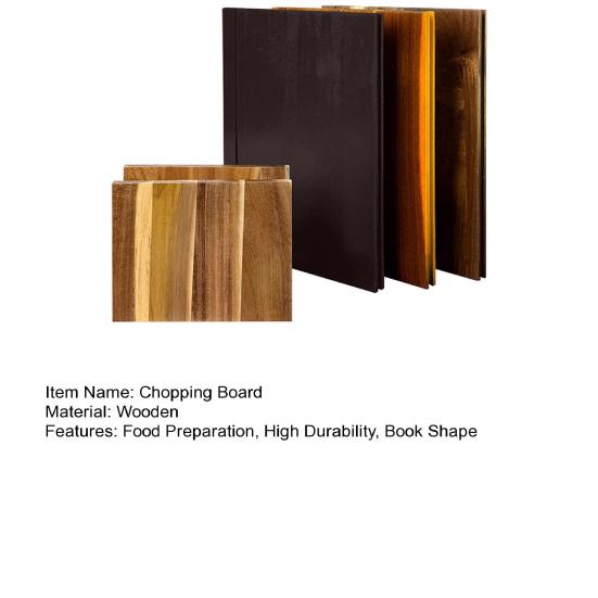3 stk/sett Bokformet skjærebrettsett Matspesifikke etiketter Kjøkken Dekorative forberedelsesbrett Kjøtt Fisk Brød Ost Hakkebrett