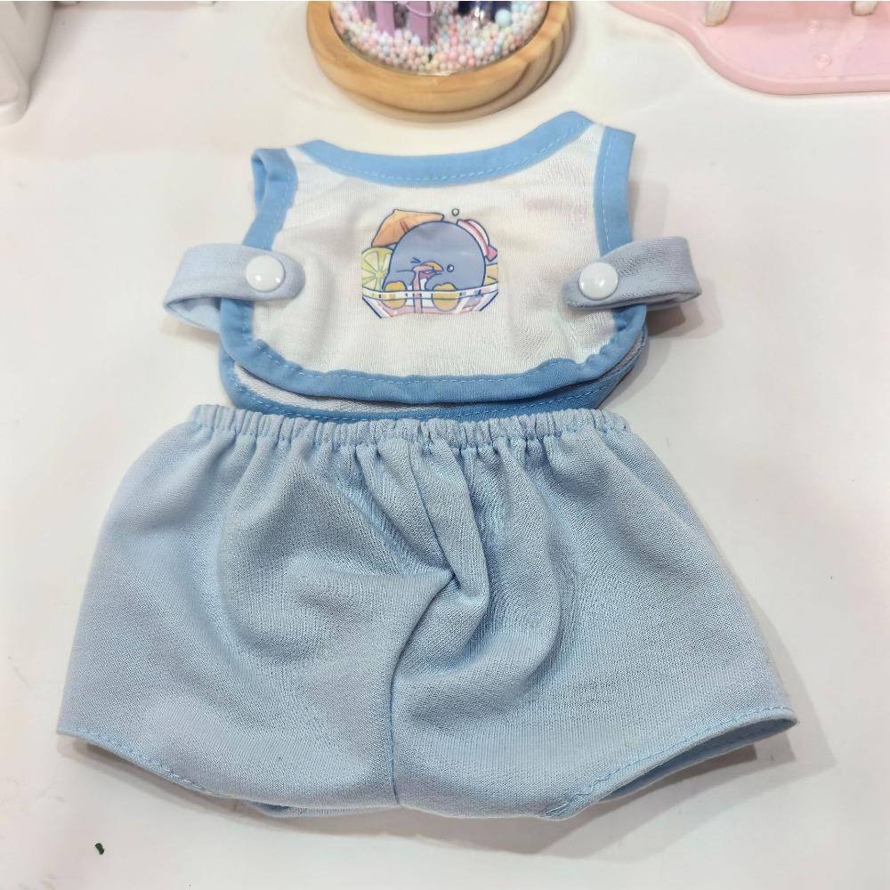 30CM Clothing Vest Replacement Plush Toy Doll Baby Suit S Size Bell Suit