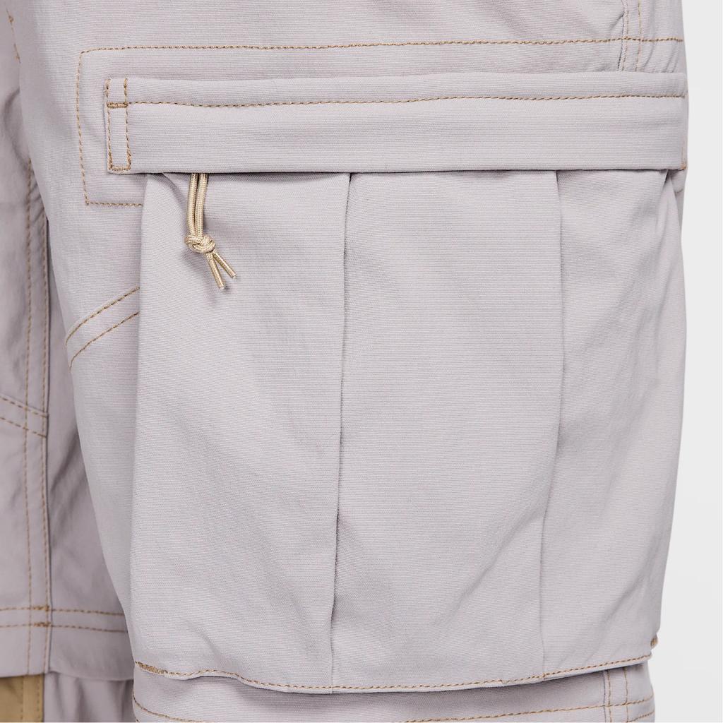 Nike Color Block Loose Hem Drawstring Cargo Pants Men pants Gray FN0429-009