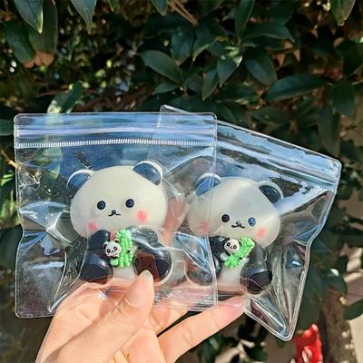 Panda Carino Morbido che Abbraccia Giocattoli di Bambù Giocattolo Elastico per Alleviare lo Stress Decomprimere Giocattolo Divertente Regalo Giocattolo Panda a Rimbalzo Lento da Spremere