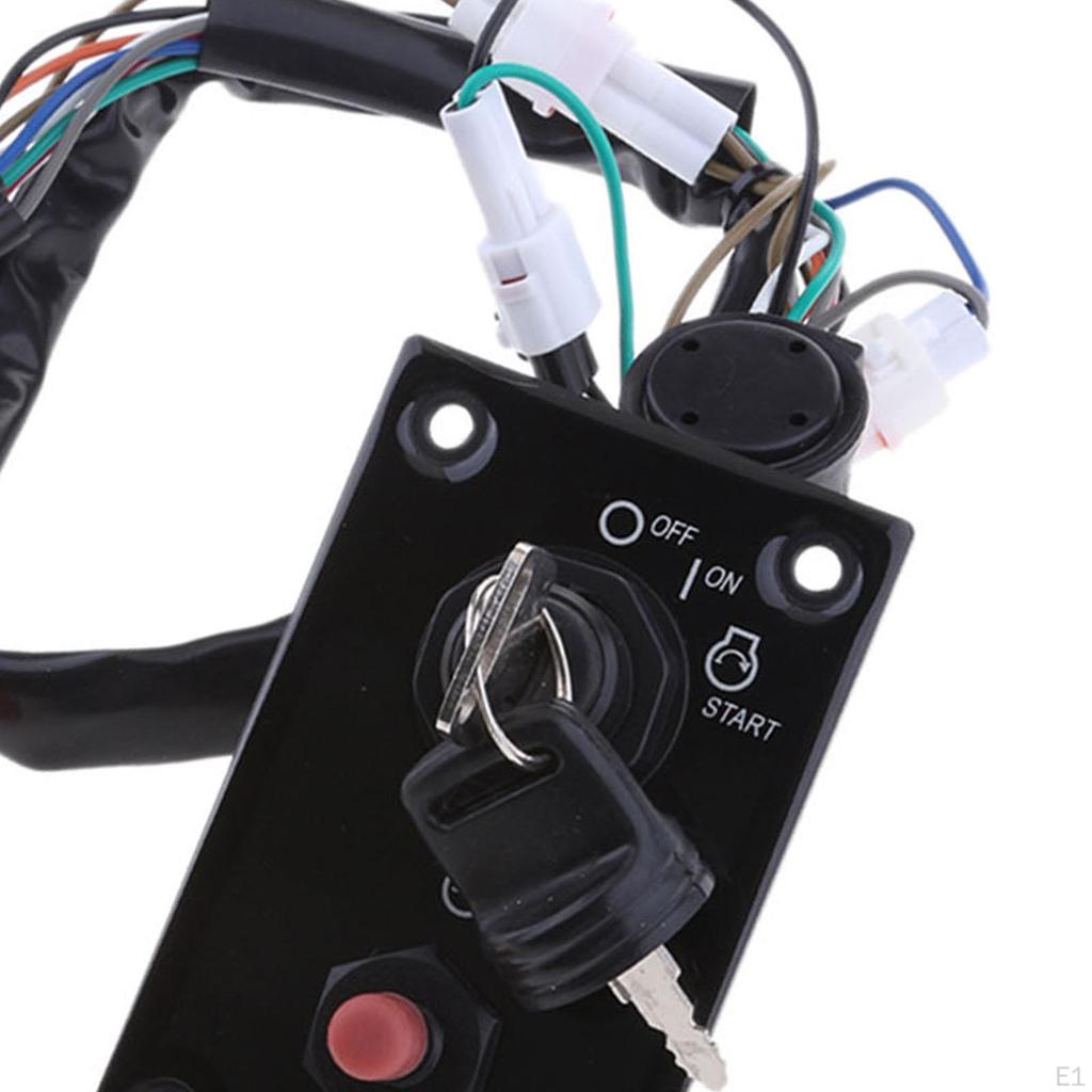Single Engine Ignition Key Switch Panel Assembly Easy To Install 37100-96J24 Accessory Replace