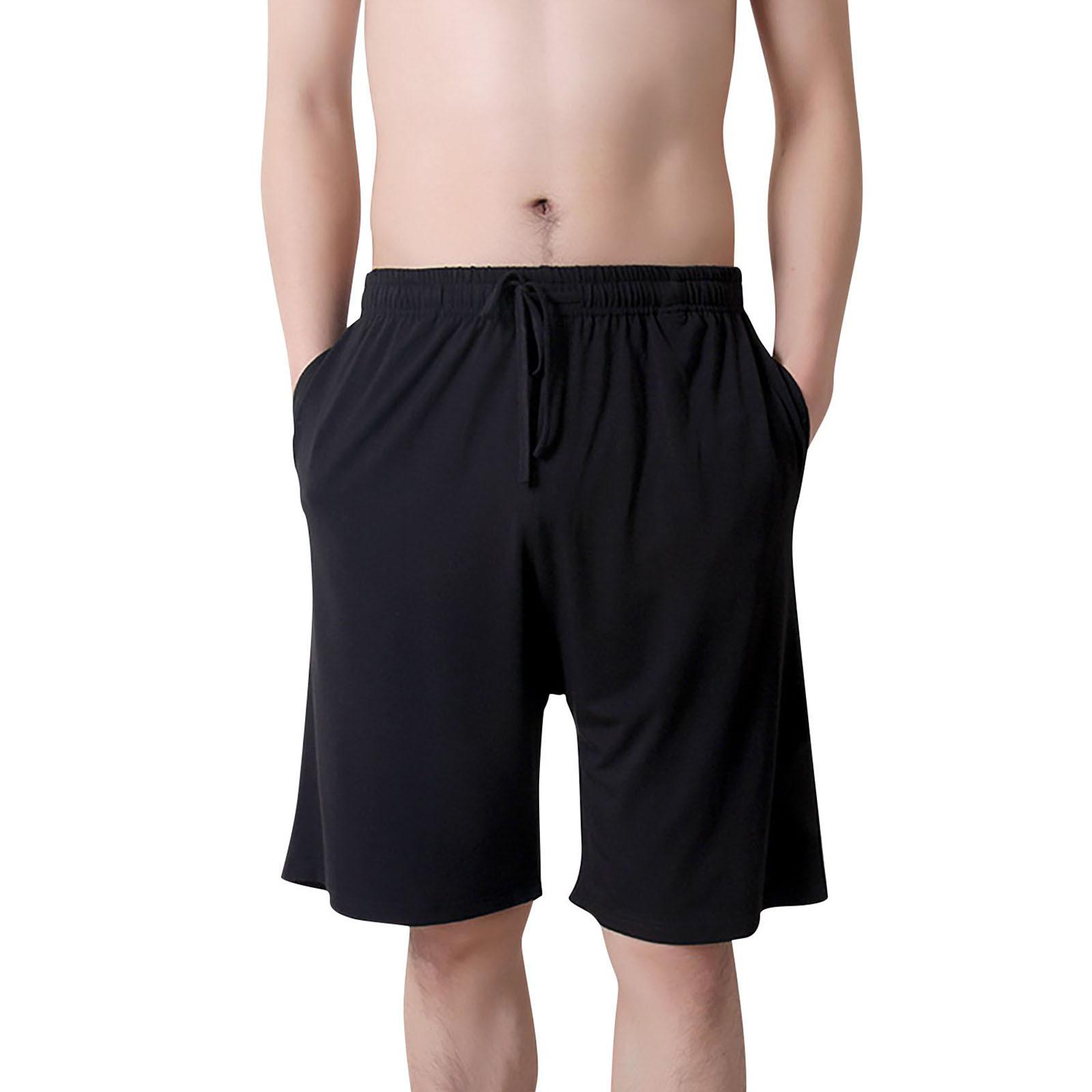 

Мужская одежда для сна, короткая домашняя одежда, трусики, удобные нижние трусики XL чёрный