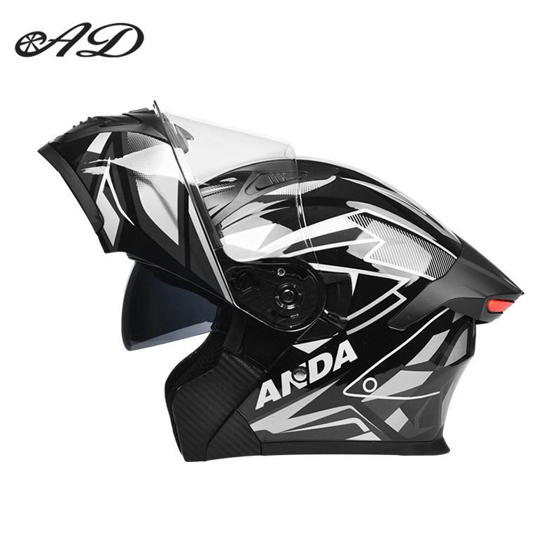 AD Factory Motorcycle Helmet Universalized Men Women Uncovering Four-season Riding Off-road Taillights