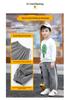 Unisex Kids' Double-Sided Fleece Casual Pants with Double Stripes for Fall/Winter