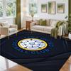 Leeds United Design Crystal Velvet Rug Soft Decorative Mat for Bedroom Entrance
