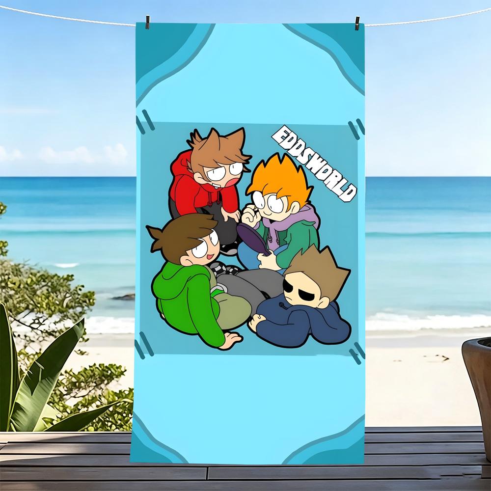 E-Eddsworld Handtuch Mikrofaser Strandtuch, Schnelltrocknend, Sandfrei, Ultrafeine Faser, Super Weich.