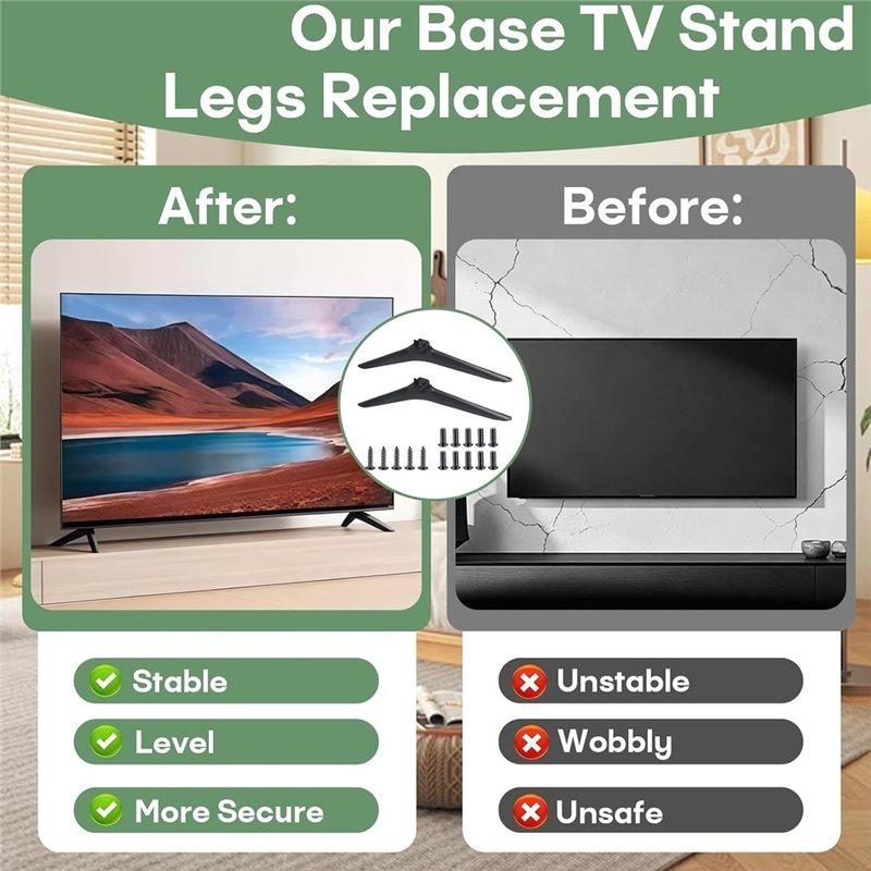 TV Stand Legs Base For Hisense 50 55 58 60 65 Inch Smart LED TV Tabletop TV Feet Stand Legs For Hisense 50H55E 55E3G
