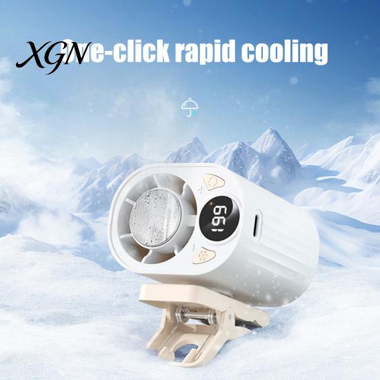Cooling Fan with Clip Portable Clip-on Fan, LED Display USB Rechargeable 3 Speed Mini Electric Adjustable Personal for Car, Work, Travel, Outdoor