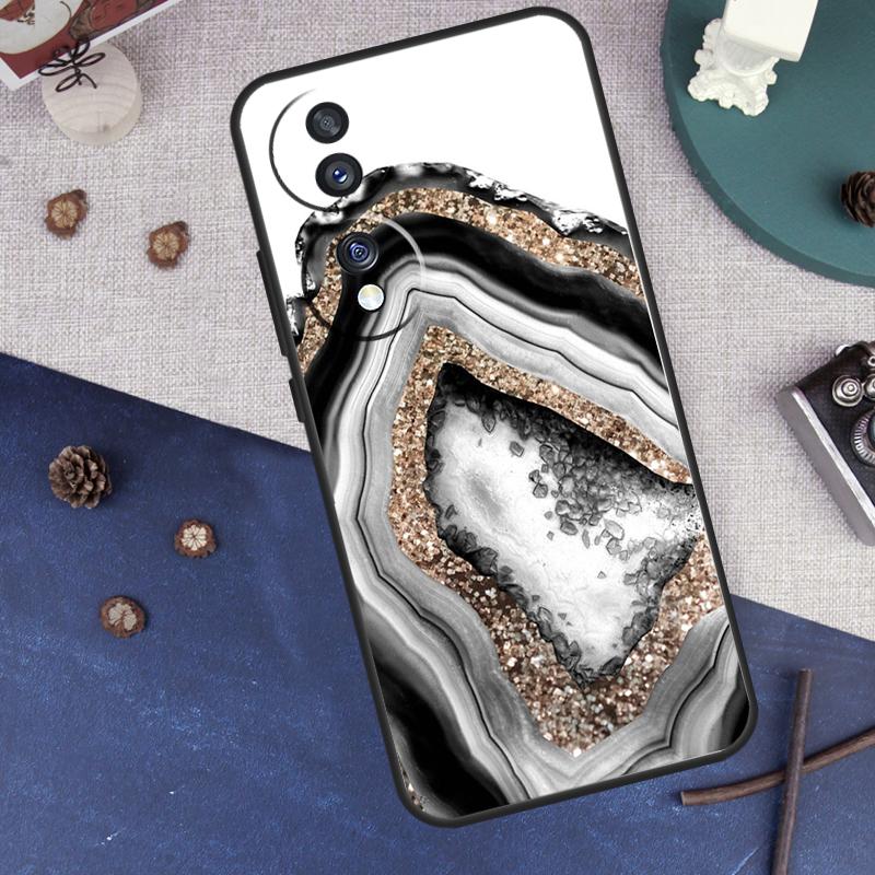 Luxury Gold Foil Art For Honor Magic 8 5 6 7 Lite Case For Honor 200 400 Pro X9c X9b X9d X8c X8b 9 50 70 90 Win RT