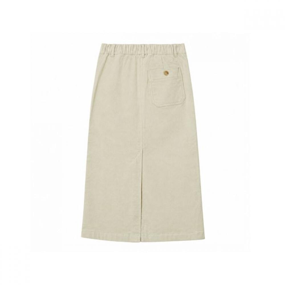 KANGOL Corduroy Skirt Ivory 8128