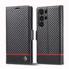 Etui S25Plus Carbon Fiber Magnetic Flip Case for Samsung Galaxy S25 Ultra S24 FE S25+ S24+ Plus Note 20 Ultra Soft Leather Funda