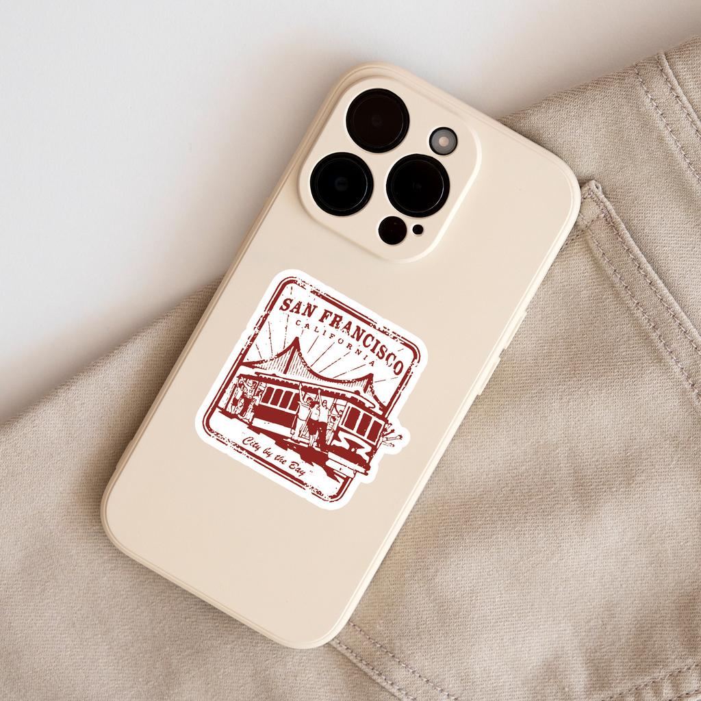 50 Poštovních razítek Graffiti Samolepky Cestovní Kufr Počítač Mobilní Telefon Vodotěsné Dekorativní Samolepky Kreativní Samolepky s Poštovními Razítky