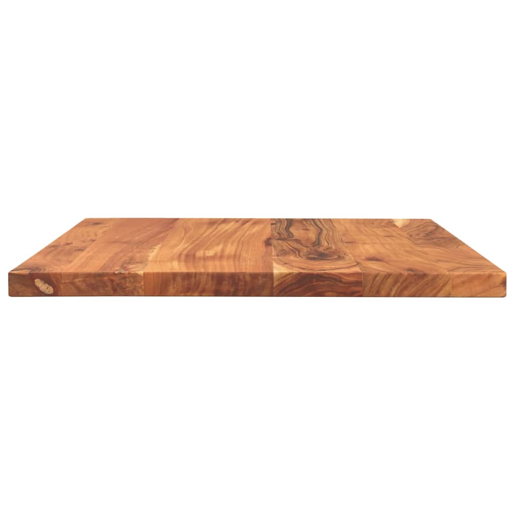 Tabletop 60x50x3.8 cm Rectangular Solid Acacia Wood