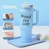 1000ML Thermal Water Bottle Cold and Hot Coffee Cups Gifts Insulation Bottles