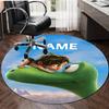 Personalized Good Dinosaur Round Chair Office Rug - Perfect for Mat, Office Chair & More - Ideal Gift for Birthdays and Holidays