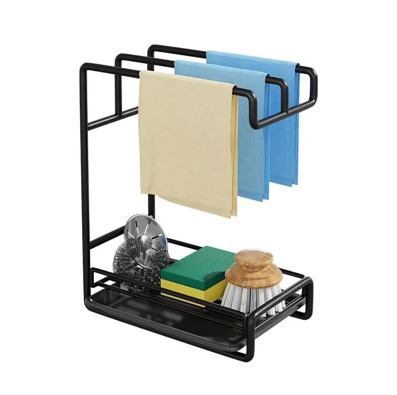 

Kitchen Drain Racks Organizer Kitchen Sink Utensils Holders Drainer Storage Shelf Sponge Storage Organizer Home Dish Rack
