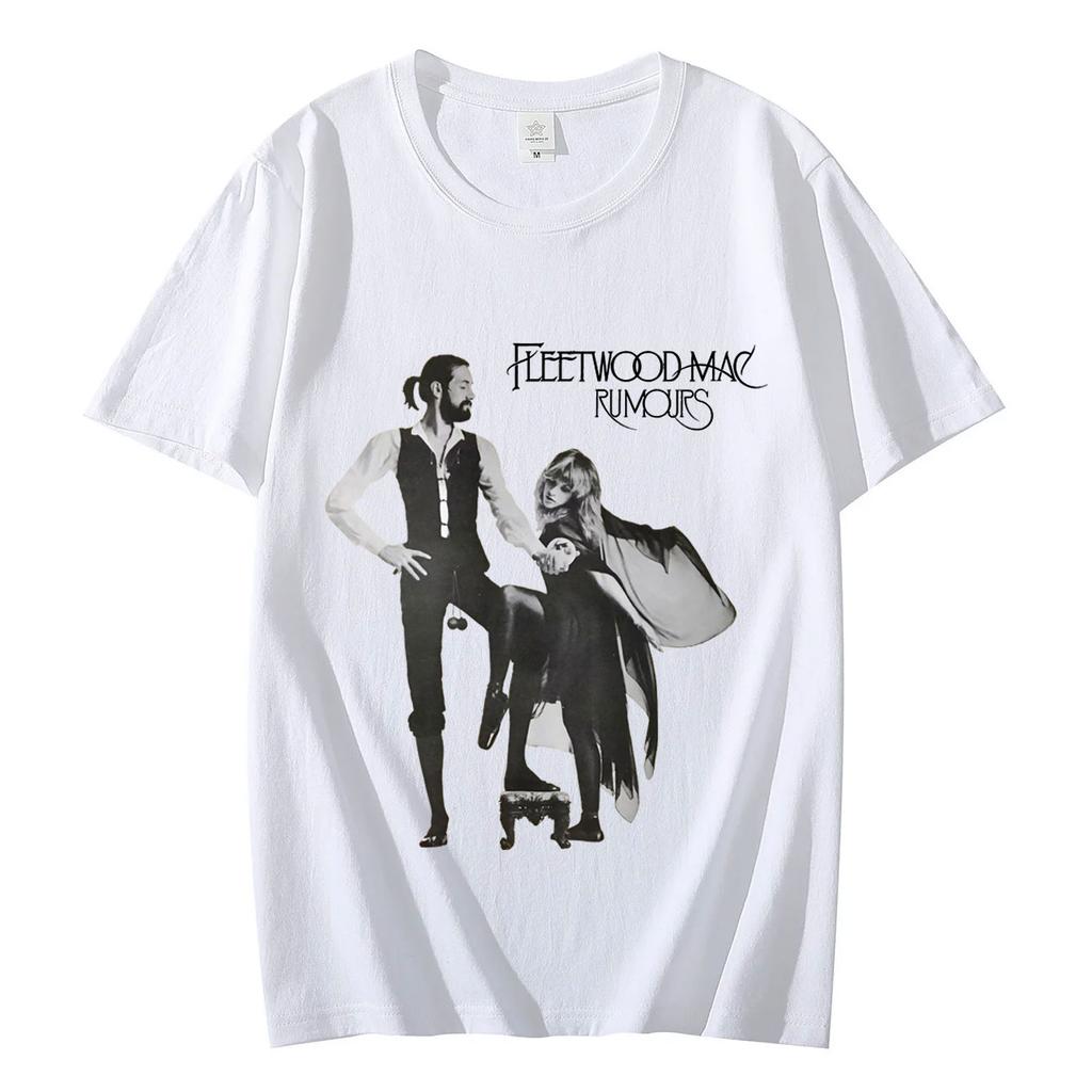 Fleetwood Mac Rumours Graphic T Shirt Rock Hip Hop Vintage Short Sleeve Tshirt Mens Womens High Street Fashion Trend Tshirts