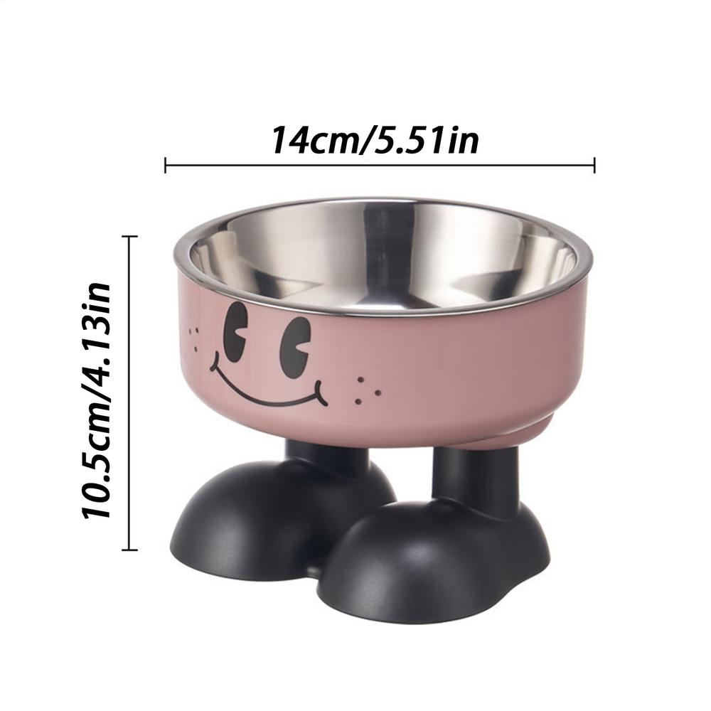 

Elevated Dog Bowls Stainless Steel Double Bowls Adjustable Height Stand Leak Proof Feeder for Dogs Reduce Neck Joint Strain