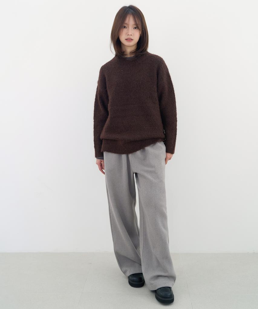 Julliapepe Daily Wool Banding Pants (Grey)