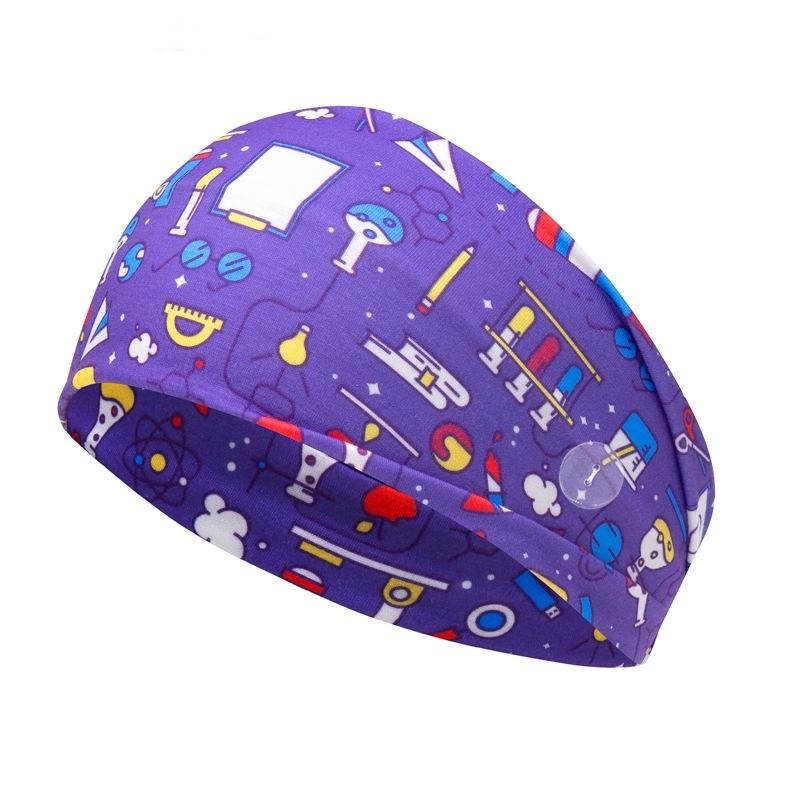 

Медицинская повязка на голову для девочки с пуговицами, повязки для волос, женская повязка для волос, печатные банданы, милая повязка на голову, влагопоглощающие тюрбаны, эластичная