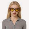 Burberry 4358 UV Protection Yellow Lens Sunglasses Large Frame Ultra Light Material Square Sunglasses Unisex Sunglasses 0BE4358300185