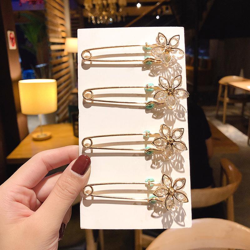 Women's Waist-Tightening Elastic Brooch Pin - Anti-Exposure Buckle for Clothes and Skirts