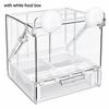 Top Mount Parrot Bath Box Splash Proof Bird Bath Basin Multipurpose Use Bird Feeder Bath  Daily Use