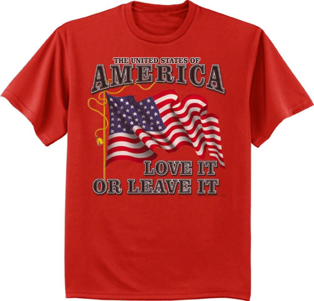 United States of America Love it or Leave Shirt Mens Graphic Tee Trump 2020 MAGA Unisex T-Shirt L 1890₽