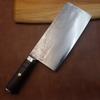 8 Inch Handmade Damascus Knife Forged Damascus Steel Blade Ebony Handle Chef Cleaver Meat Slicing Vegetables Kitchen Knives
