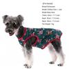Soft Cozy Puppy Clothes For Small Medium Dogs Cats Christmas Deer Snowman Print Dog Vest Coat Breathable Schnauzer Pet T-shirt