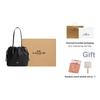 Coach Faye 28 Logo Drawstring Closure Tote Bag Women Tote Black CV947-SVBK