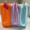 Multicolor Silicone Square Makeup & Toiletries Bag