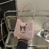 2024 New Fashion Korean Style Casual Bag With Water Drill Butterfly Bow Street Trend Shoulder Bag For Women