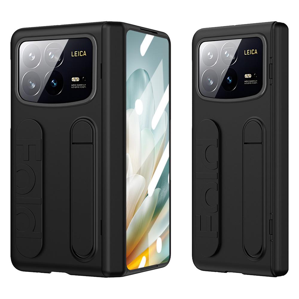 Etui na Xiaomi Mix Fold 4 5G z podstawką i opaską na nadgarstek, PC, pokrowiec na telefon z folią ze szkła hartowanego