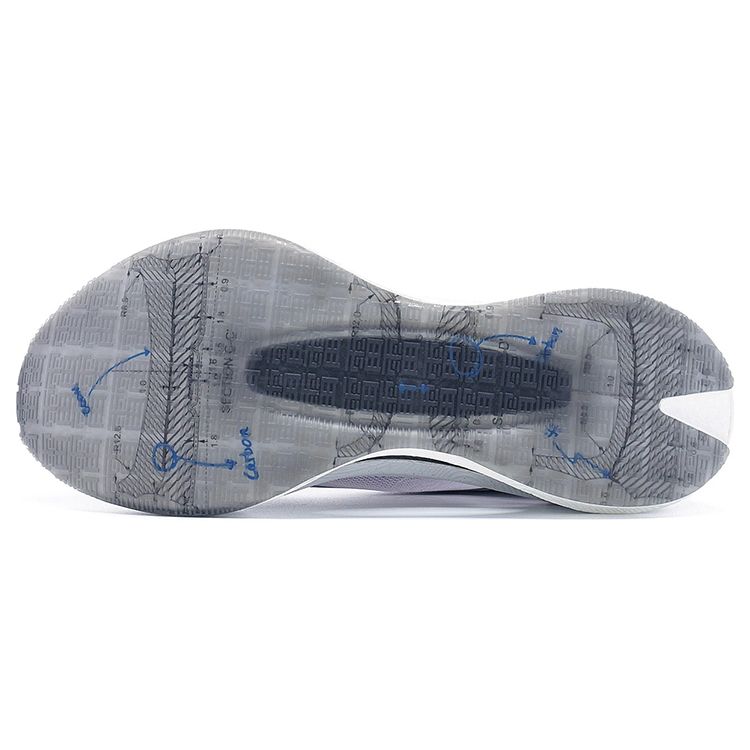 Li Ning Absolute Shadow Manuscript Lightweight Shock Absorption Non-Slip Breathable Low-Top Running Shoes Women sneaker Light-Smoke-Gray ARRS010-2