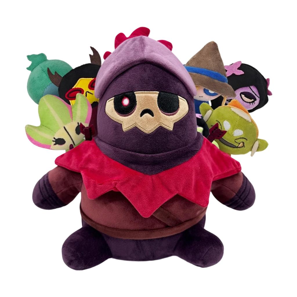 Soft Plush Stuffed Doll Toy with Animal Ear Hood Sitting Position Fabric Material Suitable for Children and Collectors