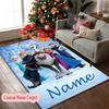 [Friends Mickey Minnie Goofy Donald Printed Carpet] Non-slip Home Office Rug, Personalized Customize Name Area Carpet