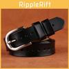 Women Leather Genuine Belt Metal Pin Buckle Jeans Waist Belt Fashion Decoration