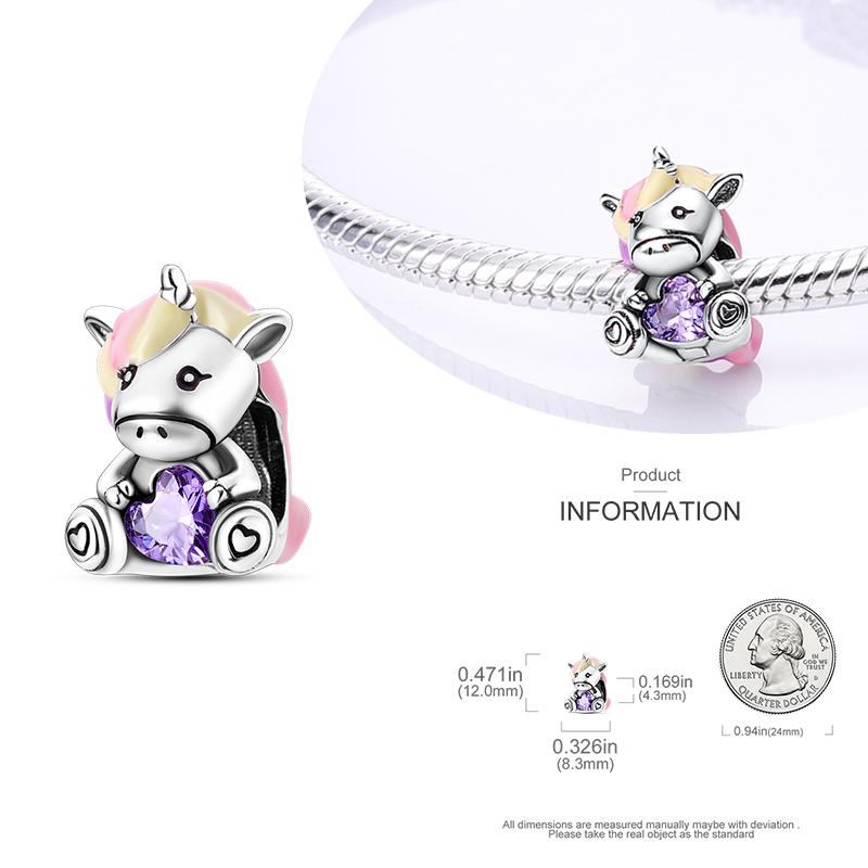 Charms Copper Beads For Women Fit Original Bracelet Animals Diy Pendants Jewelry