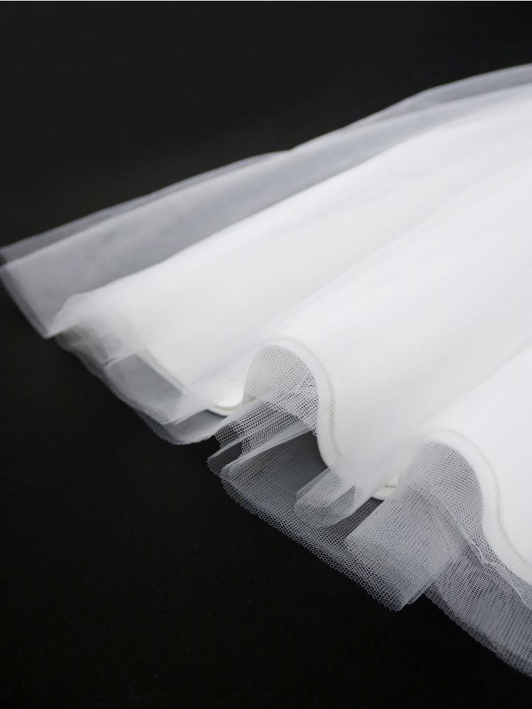 White Wedding Dresses Flutter Sleeve Mesh Skirt Gcasual Puff Short Dress Womens Wedding Guest Dresses Elegant Party Outfit