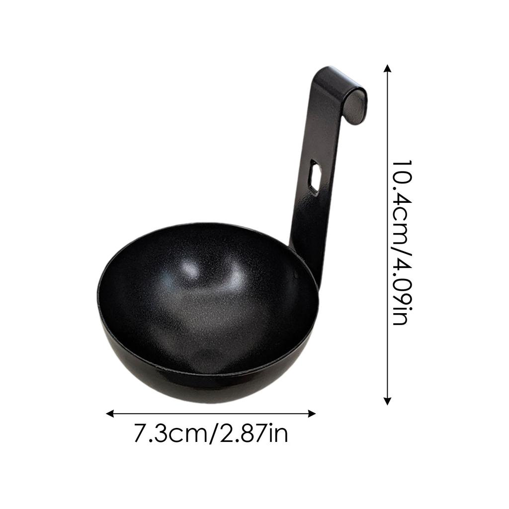Egg Poacher Stainless Steel Egg Poacher Nonstick Egg Boiling Heating Mold with Hanger Hook Kitchen Steaming Gadgets Tools