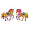 1/2/3/4/5/6/7/8/10/12/15/20/25 Pcs Horse Ornaments For Christmas Tree Metallic Rhinestones Horse