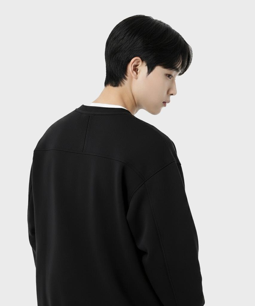 VANNWORKS Cut-Out Point Sweatshirt (Vls0211) Black