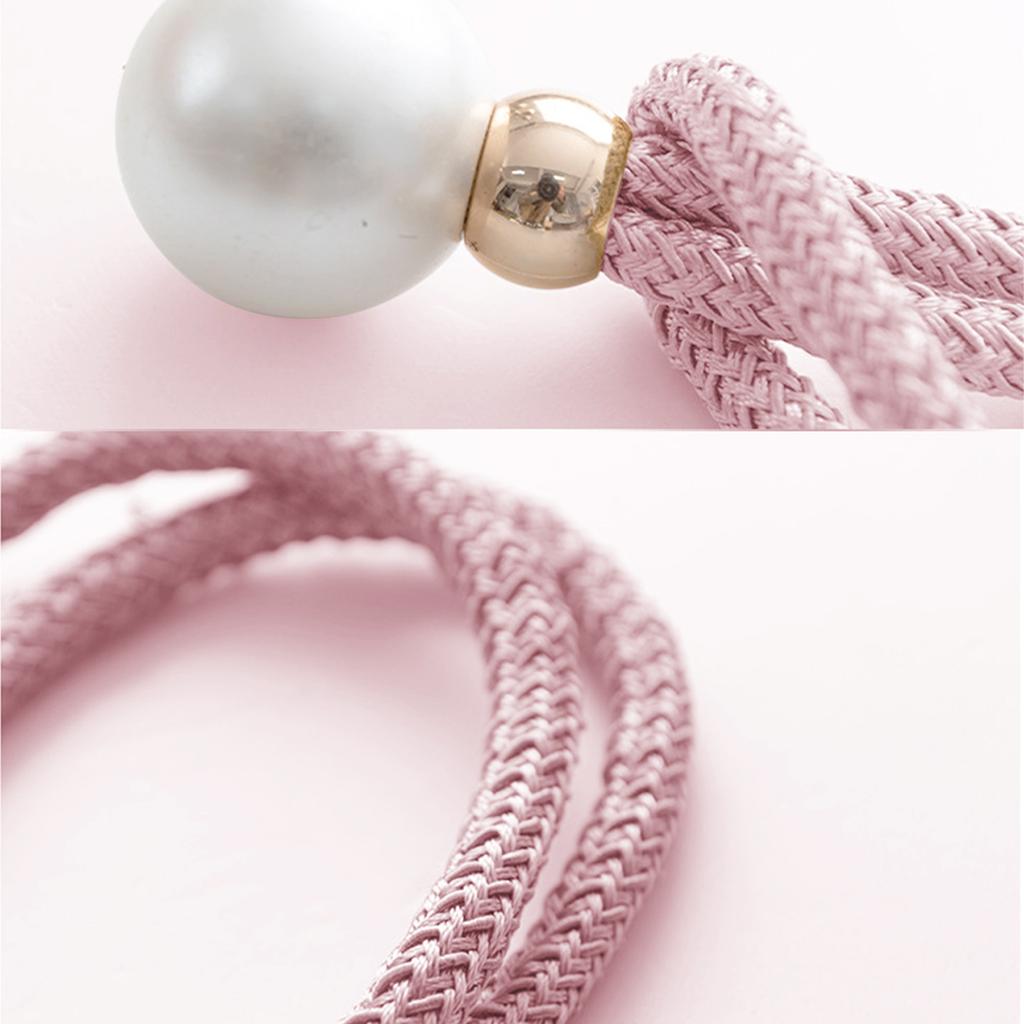 2 Stück Vorhang Raffhalter Knoten Falsche Perle Vorhang Raffhalter für Wohnzimmer Silber Weiß