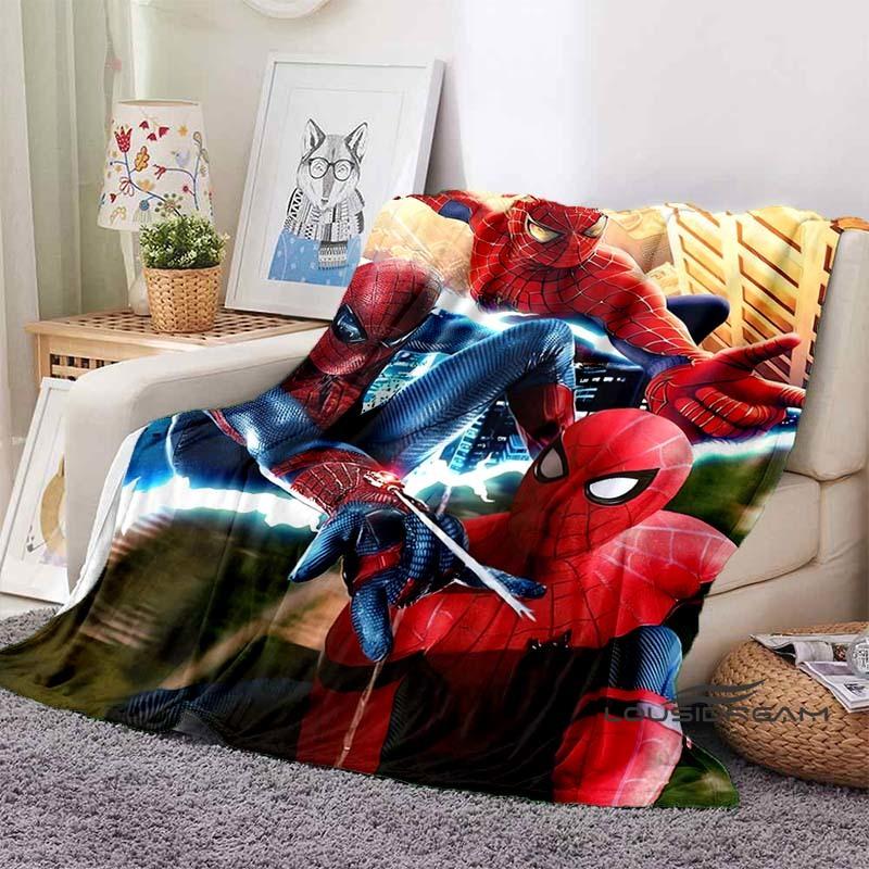 2026 New Cartoon Spider-Man Blanket - Soft, warm, perfect for naps, sofas, offices, beds, and camping - A gift choice for all se