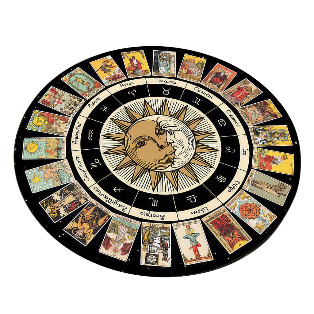 Tarot Card Astrology Pendulums Mat Mouse Pad Tarots Antiskid Rubber Mat Altars Tarots Card Pad for Party Board Game