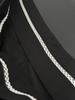 Elsiaillaendeu Grace Organza-Trim Wool Shorts (Black)