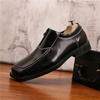 Fashoin Designer New Men Pointed Black Slip On Casual Leather Shoes Male Novelty Loafers Wedding Dress Formal Flats Footwear